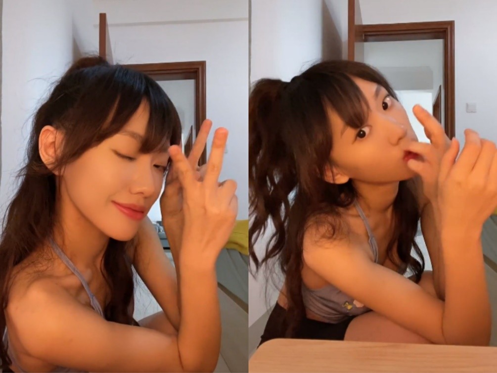 闫妮女儿穿吊带热舞，露小蛮腰秀热辣身材，脖子鼓起被疑健康问题