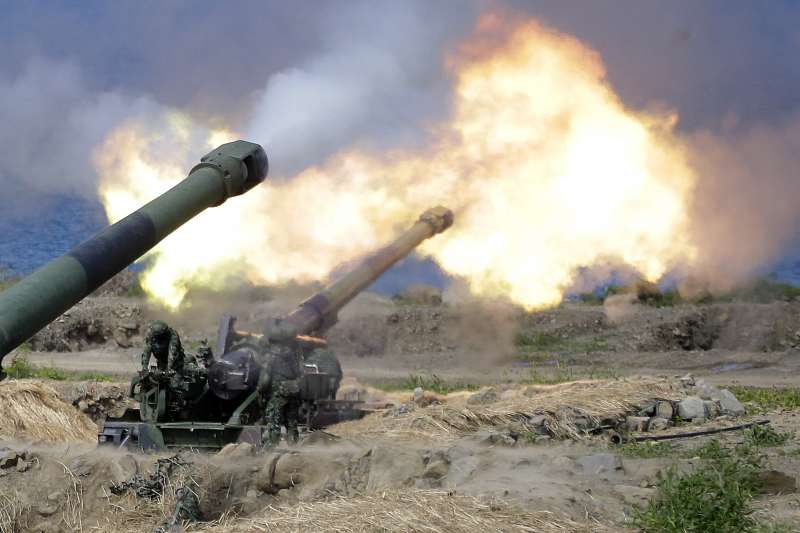 台军装备的“二战老炮”，M110A2型203mm榴弹炮 图源：台媒