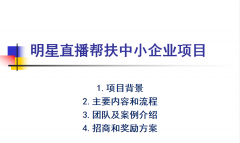 <b>明星直播带货特惠帮扶企业,招商、招厂家招代理</b>